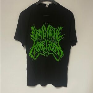 Bring Me The Horizon Black T-Shirt with Green Graphic